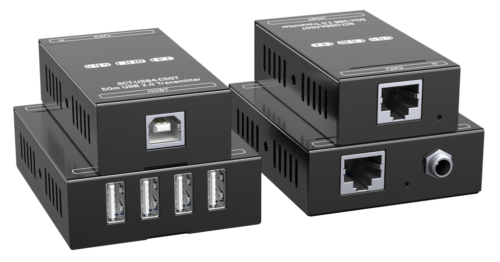 syscomtec CAT System USB2.0 4 Port 50m SCT-USB4-C50
